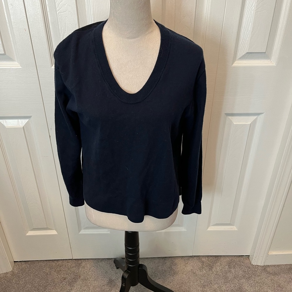 Alexander Wang size XS Oversized Classic Navy V-Neck Sweater